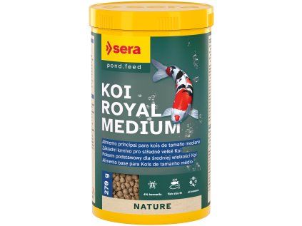 Sera základní krmivo pro koi a ostatní jezírkové ryby Koi Royal Medium 1000 ml NATURE