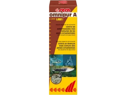 Sera širokospektrální léčivo do akvárií Omnipur 50 ml