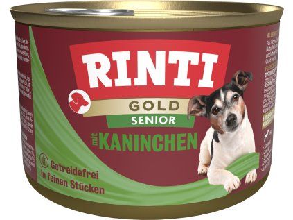 Finnern Rinti Gold Senior konzerva pro psy králík 185 g