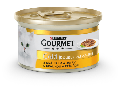 Konzerva Gourmet Gold králík + játra 85 g
