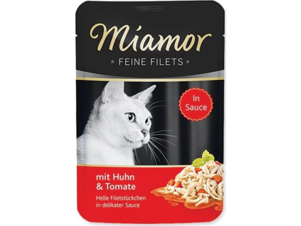 Kapsička MIAMOR Feine Filets kuře+rajče v omáčce 100 g