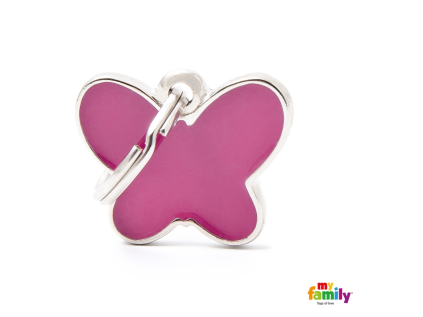 Známka Charms motýl růžový