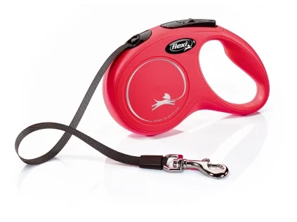 Flexi New Classic XS pásek 3 m/12 kg červená