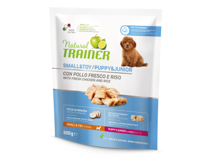 Natural Trainer Small&Toy Puppy & Junior Čerstvé kuře 800 g