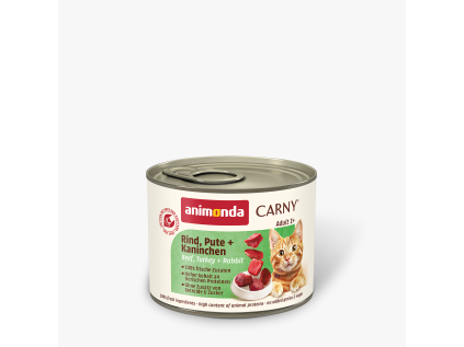 Konzerva Animonda Carny Adult hovězí + krocan + králík 200 g