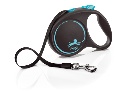 Flexi Black Design L pásek 5m/50 kg světle modré