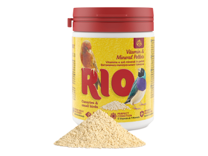 RIO vitaminové a minerální pelety pro kanárky a drobné exoty 120 g