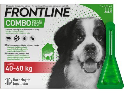 FRONTLINE COMBO spot-on pro psy XL (40 - 60 kg) - 3 ks