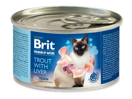 Brit Premium by Nature cat trout with Liver 200 g