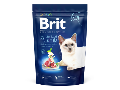 Brit Premium by Nature Cat Sterilized Lamb 1,5 kg