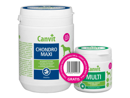 Canvit Chondro Maxi pro psy 500g + Canvit Multi pro psy 100 g zdarma