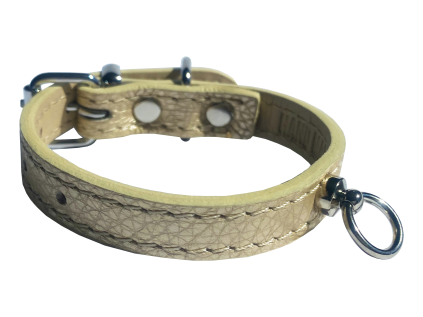 HUHUBAMBOO METAL obojek béžový XS