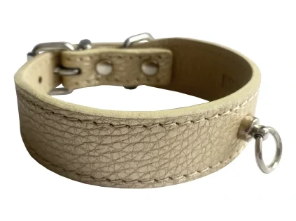 HUHUBAMBOO METAL obojek béžový XS