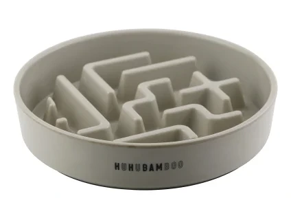 Huhubamboo miska protihltací šedá 23cm