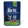 Kapsička Brit Cat Premium Pouches kuřecí plátky Sterilised 100 g