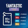 Felix Fantastic Multipack 1 (80 x 85 g) hovězí/kuře/tuňák/treska v želé