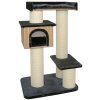 CATGATO škrabadlo Bamboo Residence antracit 126 cm