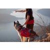 I-Dog Comfort Trek Big batoh na postroj, červený M/L/XL